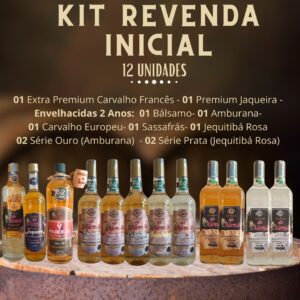 KIT REVENDA CACHAÇA INCIAL