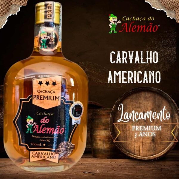 CACHAÇA DO ALEMÃO CARVALHO AMERICANO 3 ANOS