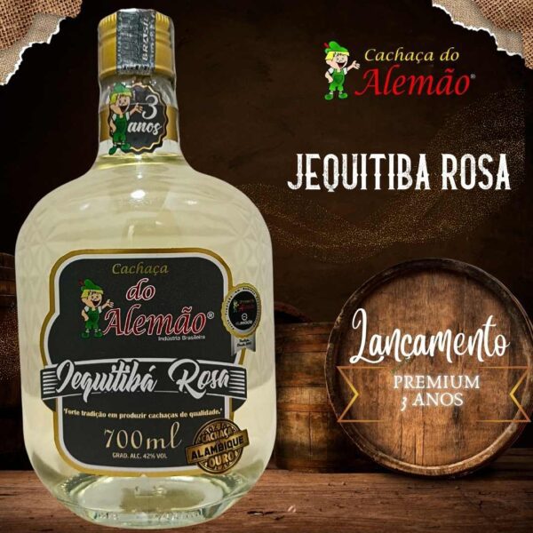 Cachaça Jequitibá Rosa.