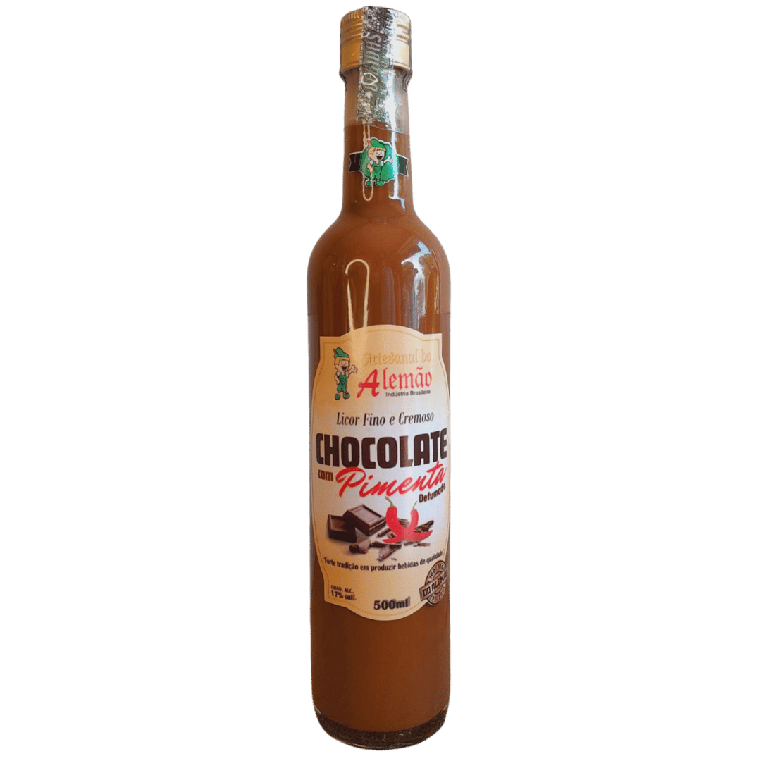 Licor Fino e Cremoso Chocolate com Pimenta Defumada