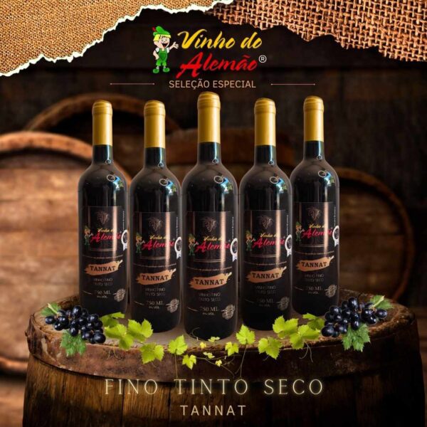 Vinho Fino Tannat Seco 750 ML - Image 2